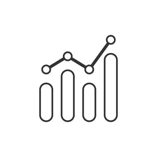 Analytics icon design template vector isolated illustration